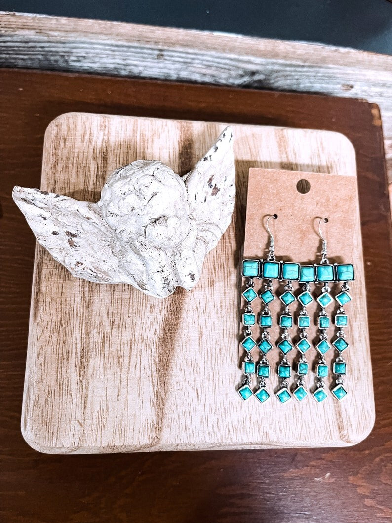Turquoise Mooney Falls Earrings