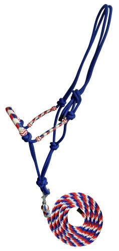 Halter - Cowboy Knot Halter with Rawhide Noseband