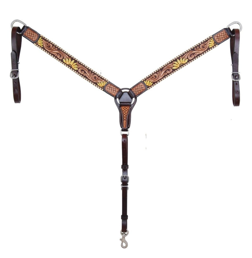 Breast Collar - Rafter T Sunflower Breast Collar 1.5