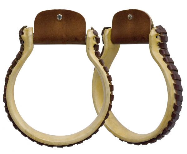 Stirrup - Rawhide covered Oxbow stirrup