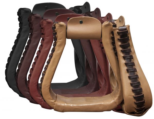Stirrup - Leather Covered Western Stirrups