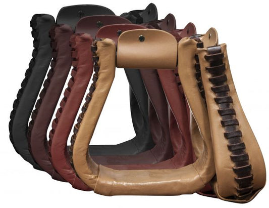 Stirrup - Leather Covered Western Stirrups