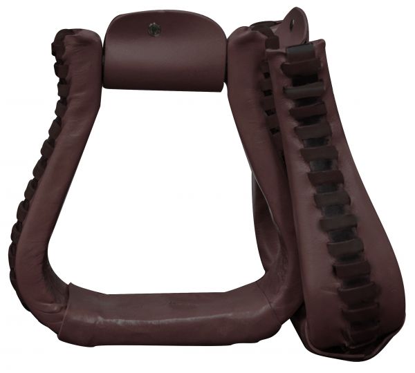 Stirrup - Leather Covered Western Stirrups
