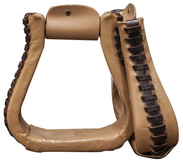 Stirrup - Leather Covered Western Stirrups