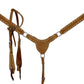 Tack Set - Roughout Buckstitch One Ear Headstall and Breast Collar Set w/ Reins