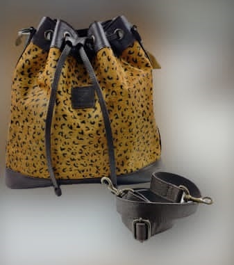 Handbag - Leopard Bucket Bag
