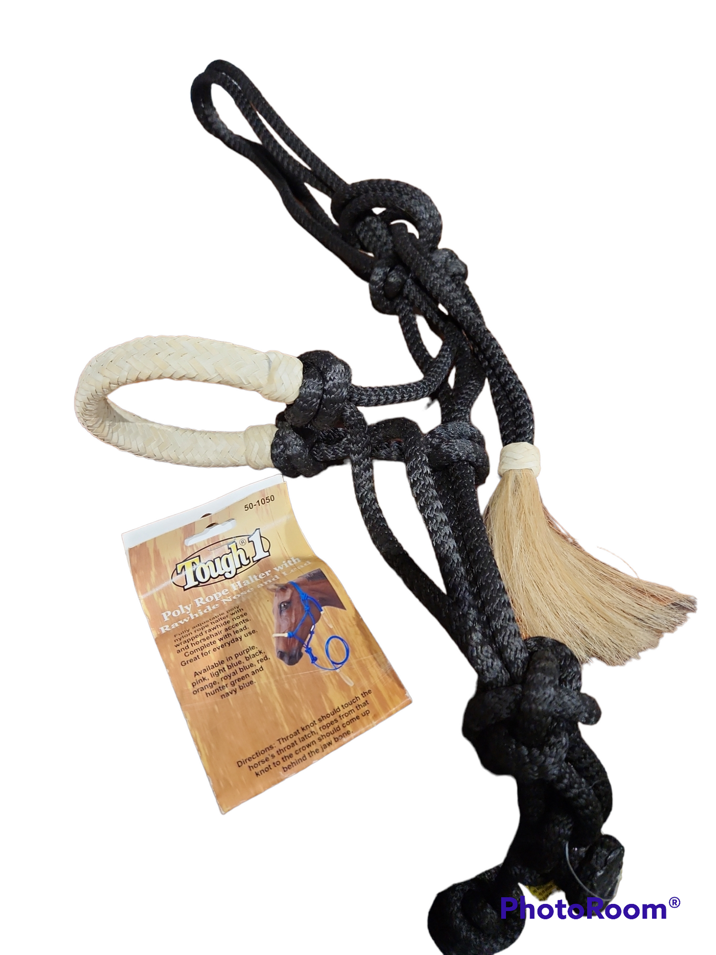 Halter - Cowboy Knot Halter with Rawhide Noseband