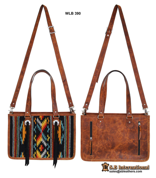 Rafter T-Black Wool Tote