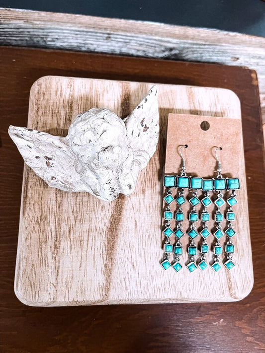 Turquoise Mooney Falls Earrings